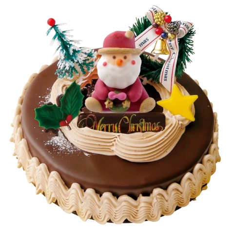 【クリスマスケーキ】チョコレートバターデコレーション