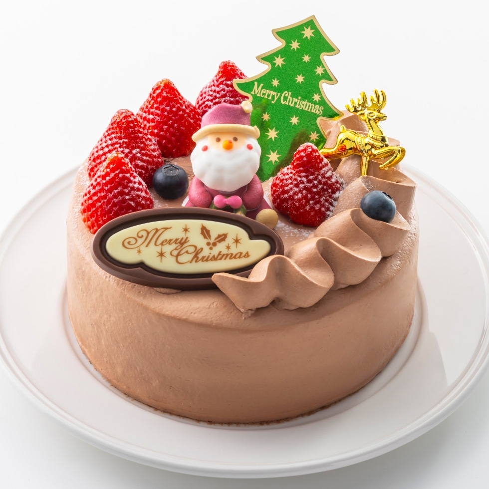 【クリスマスケーキ】チョコクリームデコレーション